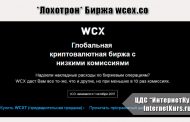 *Лохотрон* Биржа wcex.co. Отзывы